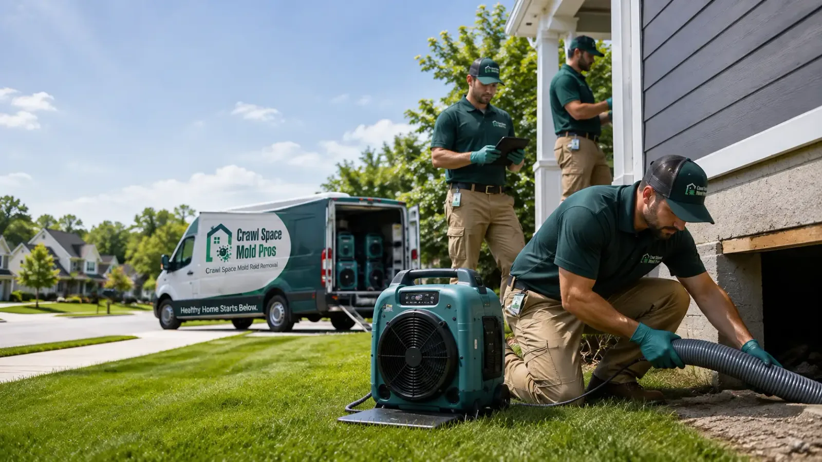 Crawl Space Mold Removal in Hamlet, IN